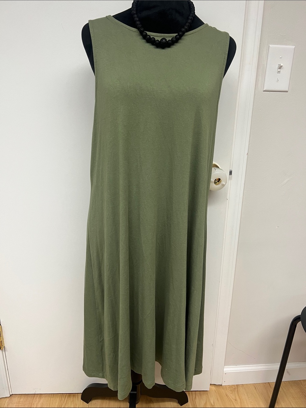 Old Navy Olive Green Sleeveless Maxi Dress
